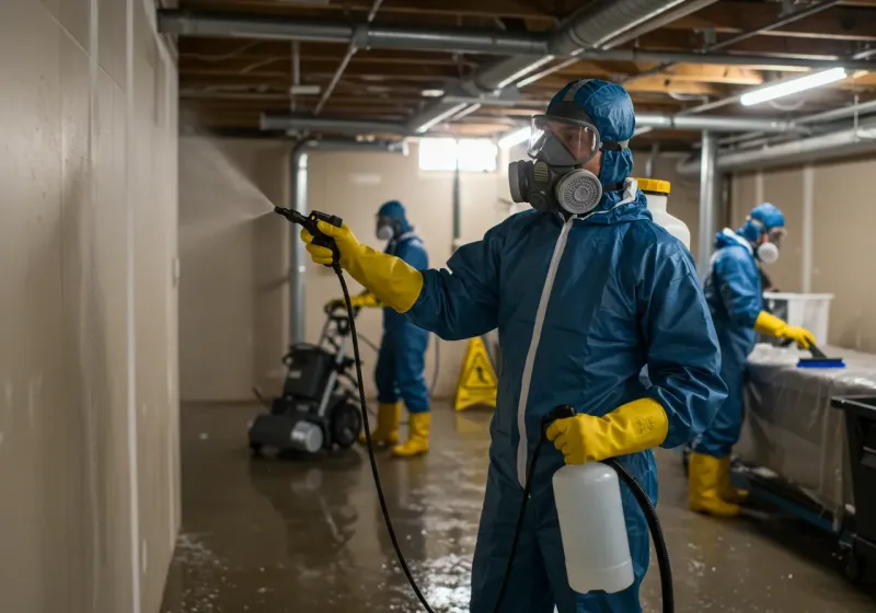 Basement Sanitization and Antimicrobial Treatment process in Bogart, GA